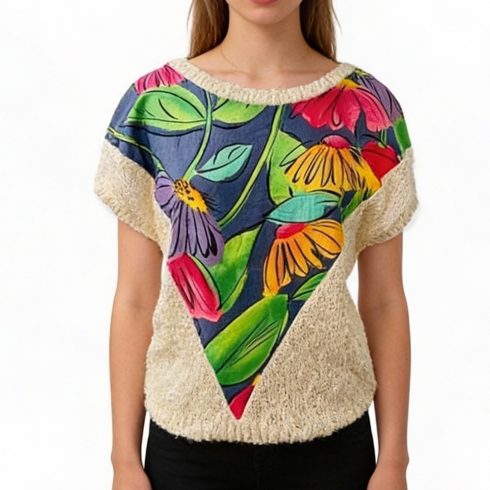 LOUBELLA California Fashions Vintage 80’s Sleeveless Lightweight Sweater Size S - Picture 10 of 10